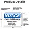Signmission Employees Only Visitors Please Check In OSHA Notice Sign, Vinyl Decal, 14in W x 10in L, 2PK OS-2PACK-NS-D-1014-L-12008 - alternate 6